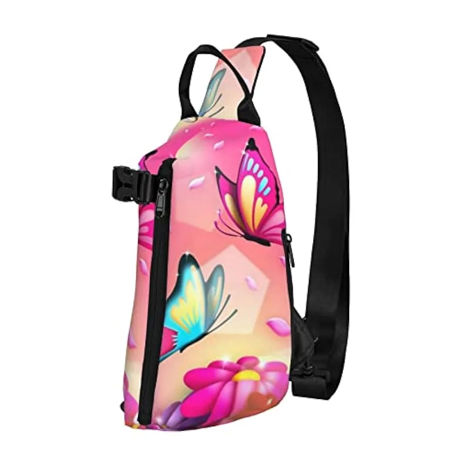 BYTKMRY Mount At Sunset Sling Zaino, Multiuso Viaggio Escursionismo Daypack Crossbody Borsa A Tracolla Per Viaggiare Attività Al