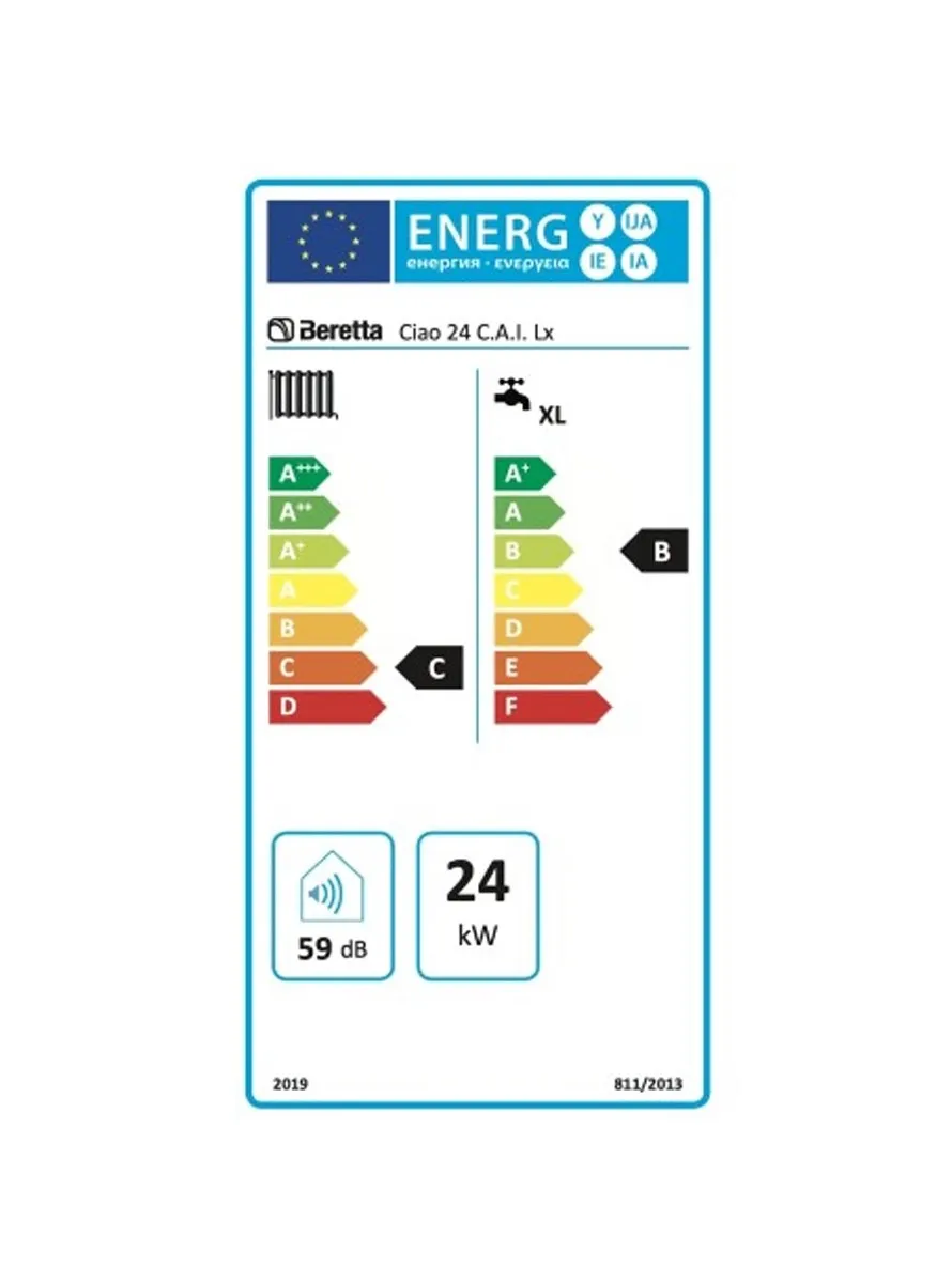 Caldaia a camera aperta a GPL 24 kW da interno