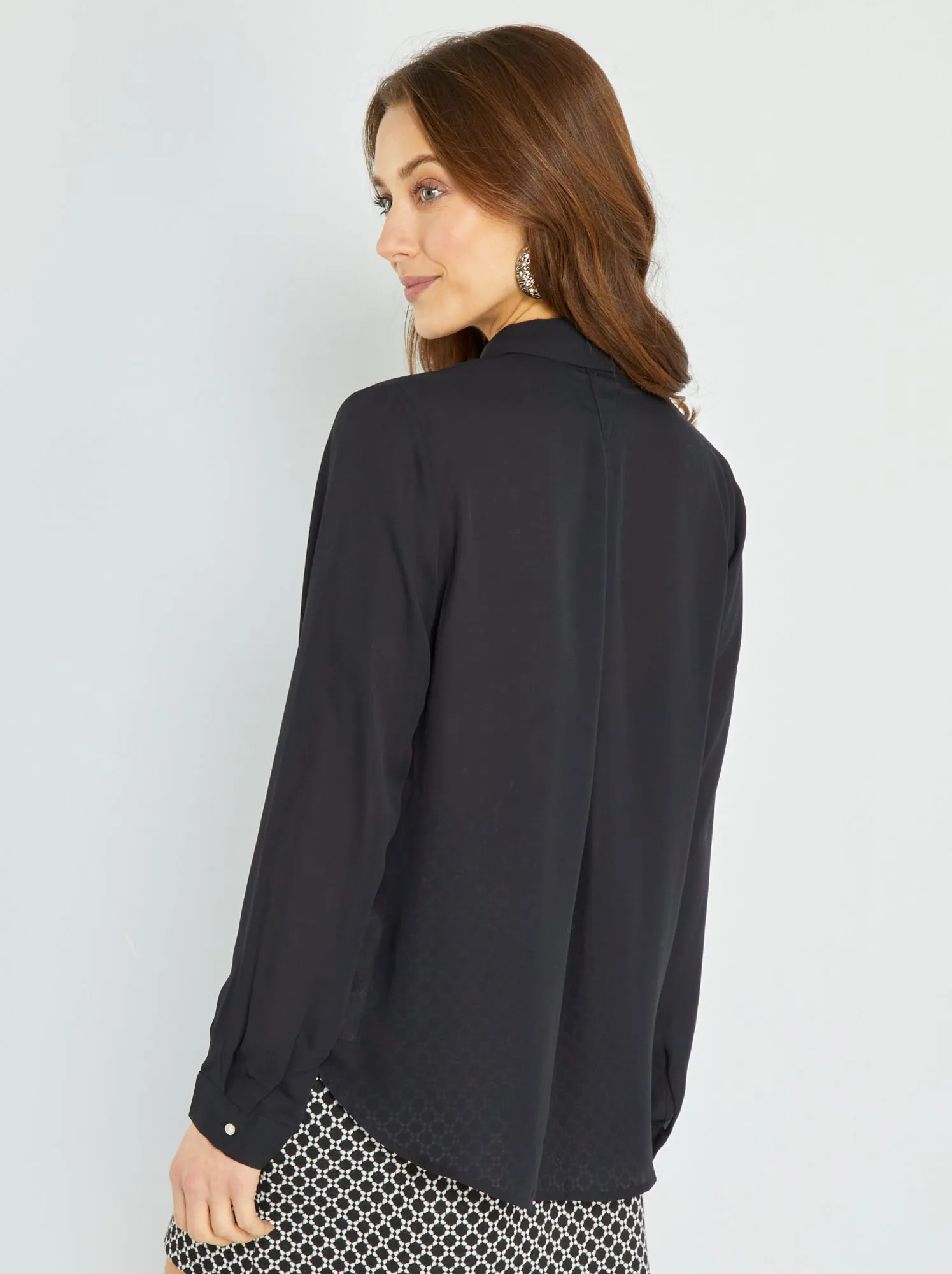 Camicia morbida - Nero