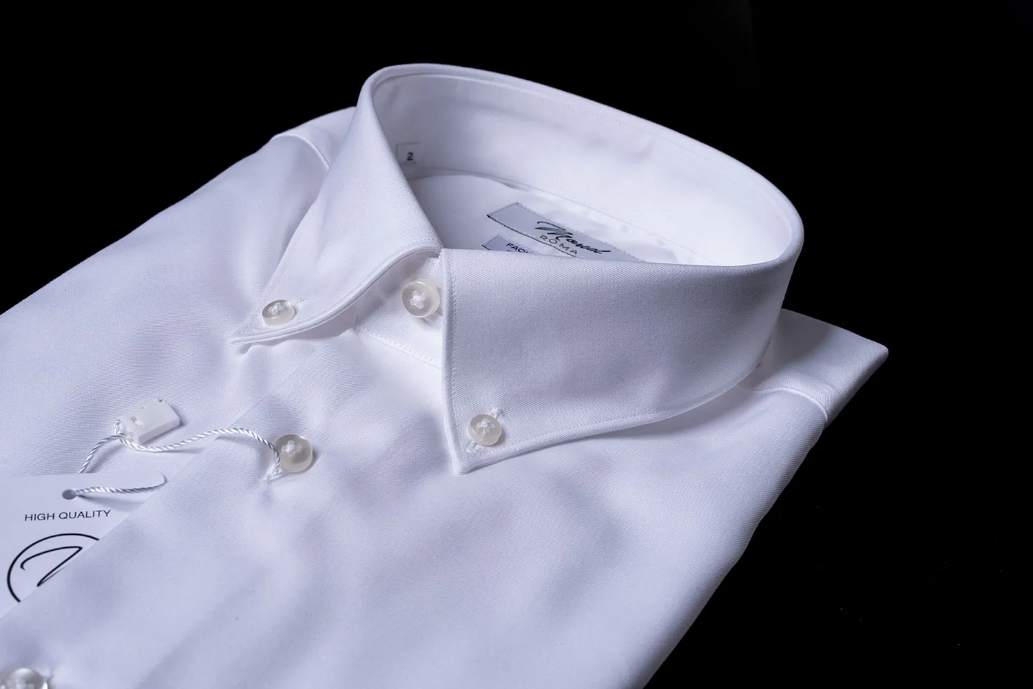 Camicia polso semplice facile stiro bianca