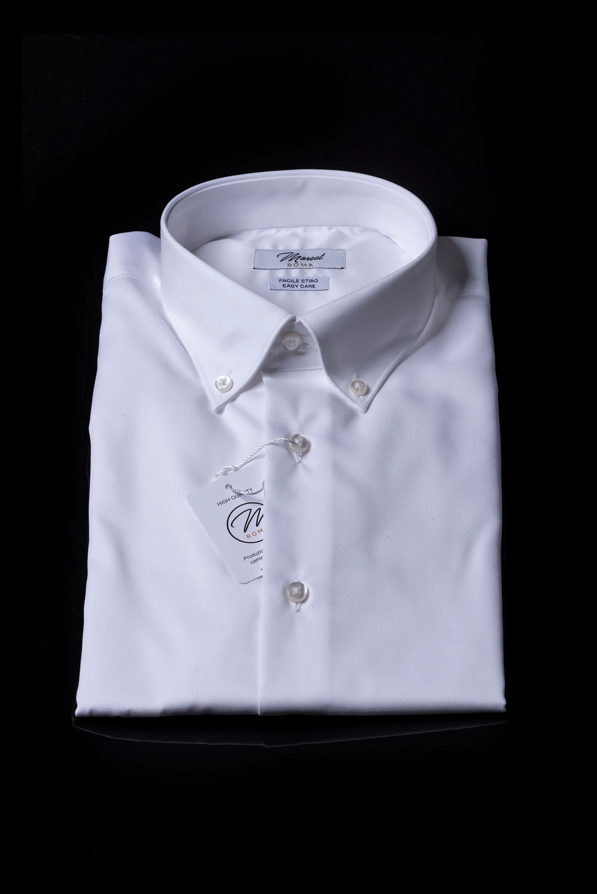 Camicia polso semplice facile stiro bianca