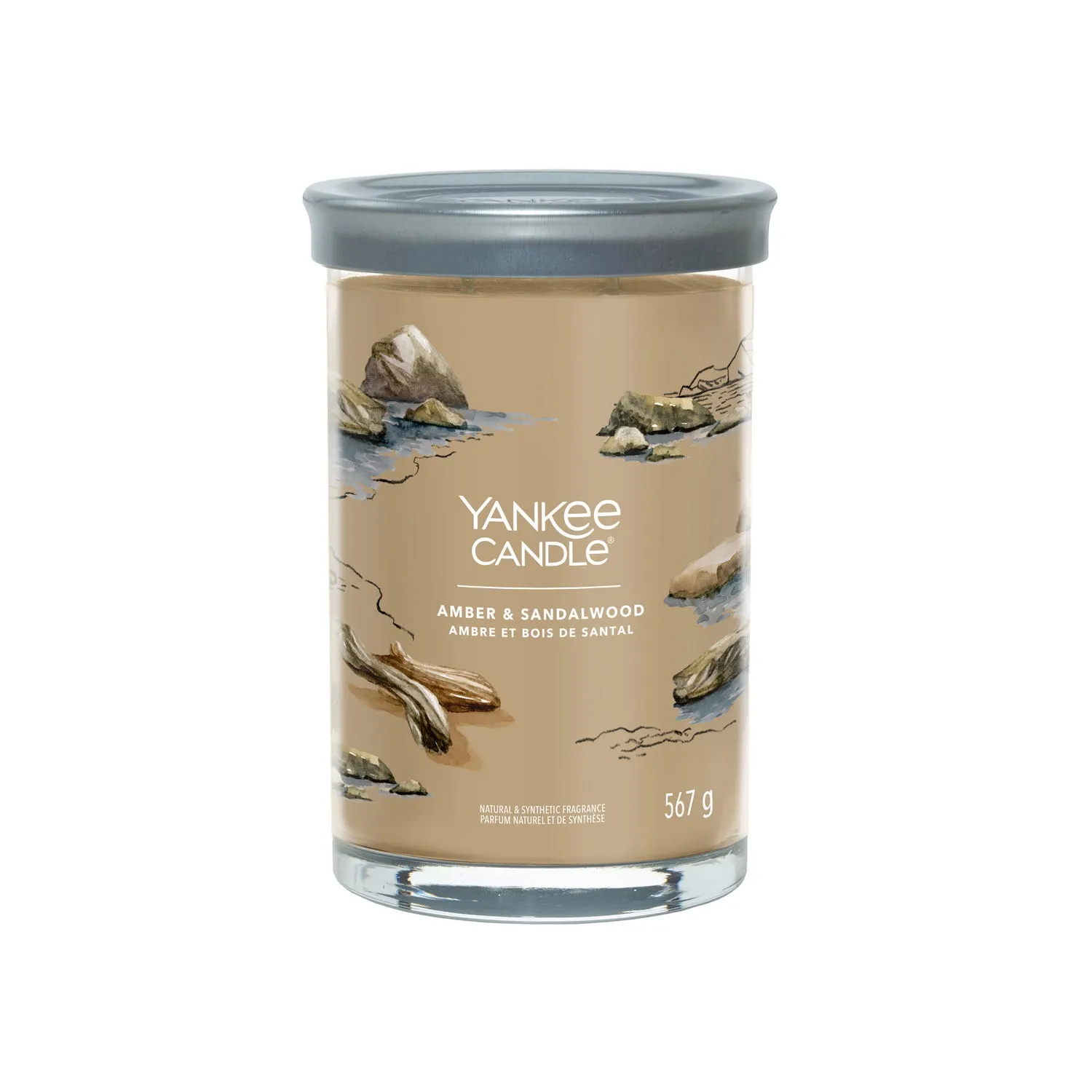 Candela Amber Sandalwood in barattolo grande - Yankee Candle 