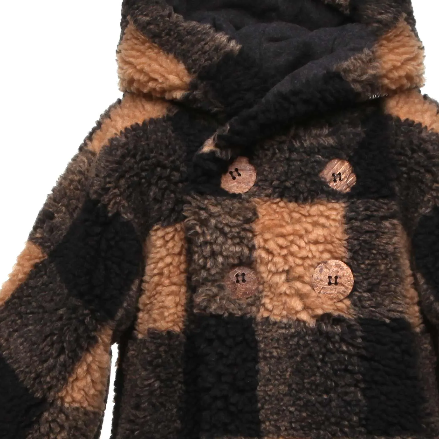 Cappottino Eugene Marrone A Quadri Baby Unisex