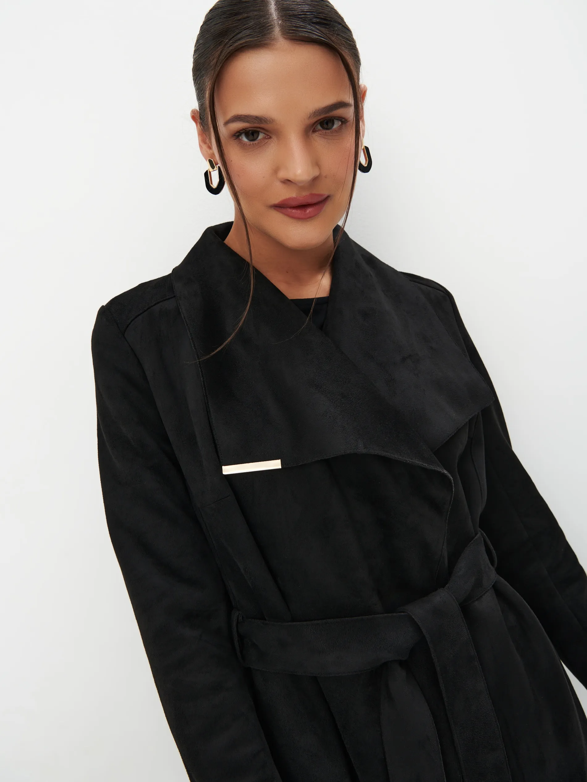 Cappotto con cintura
