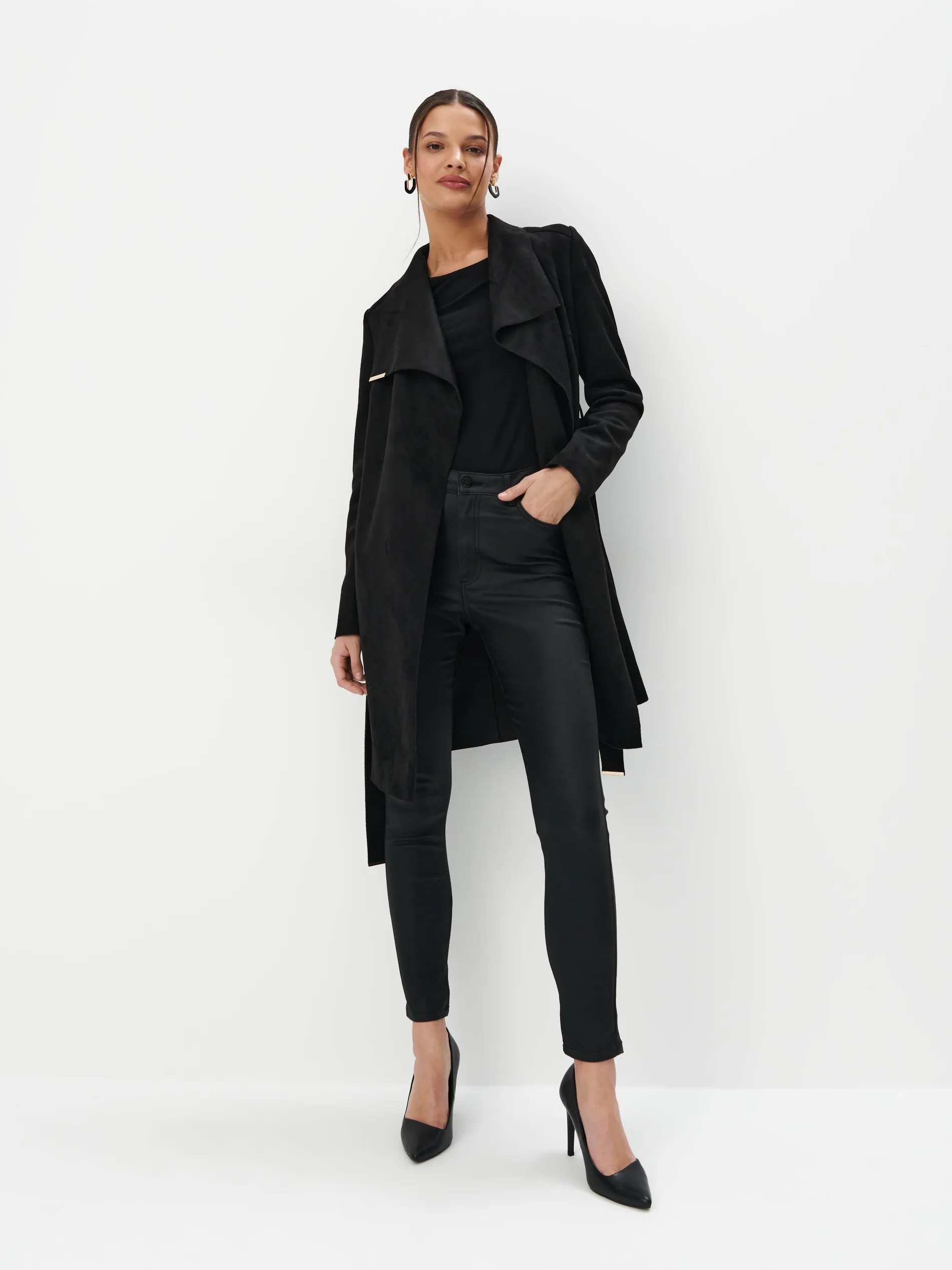 Cappotto con cintura