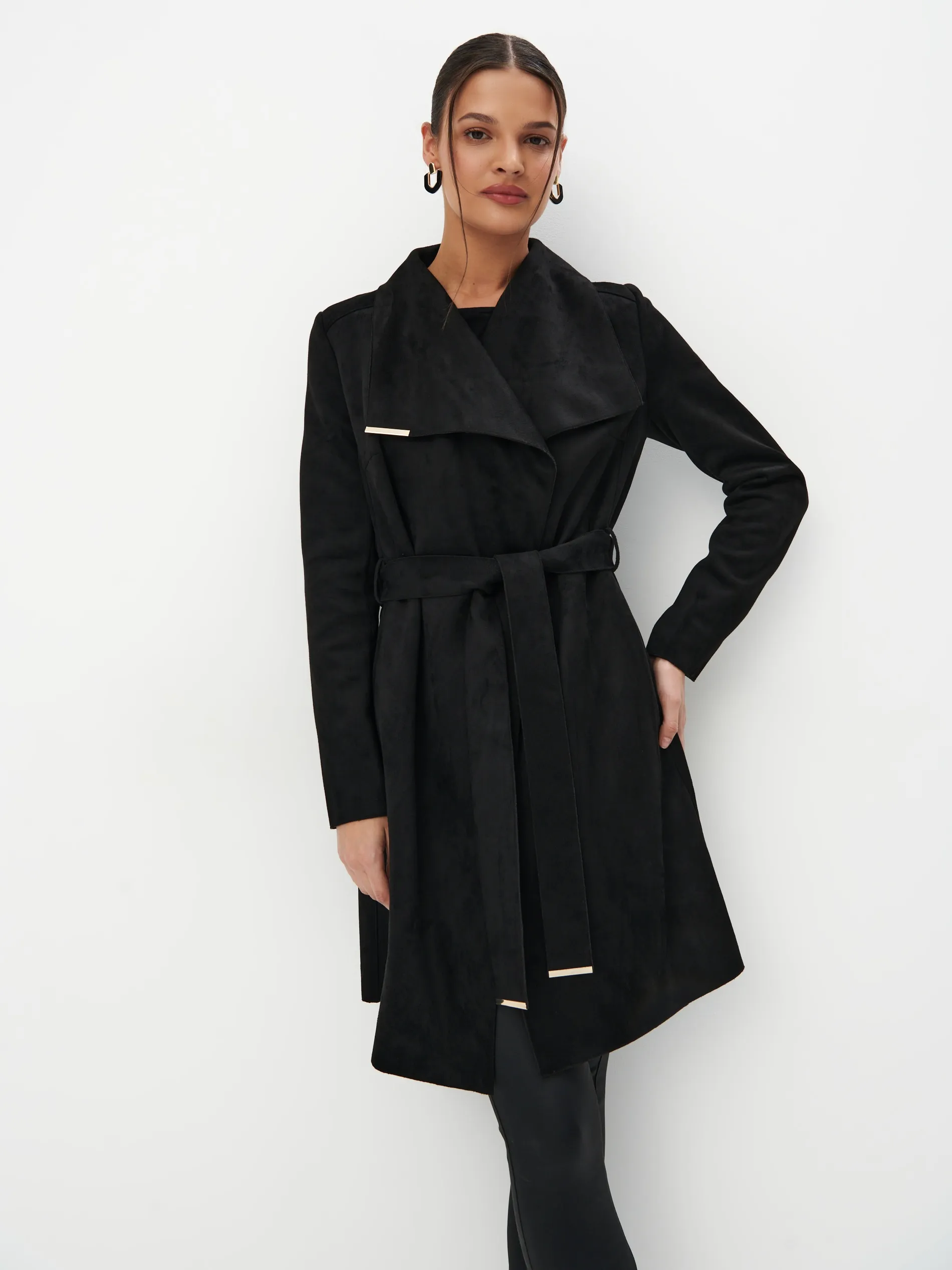 Cappotto con cintura