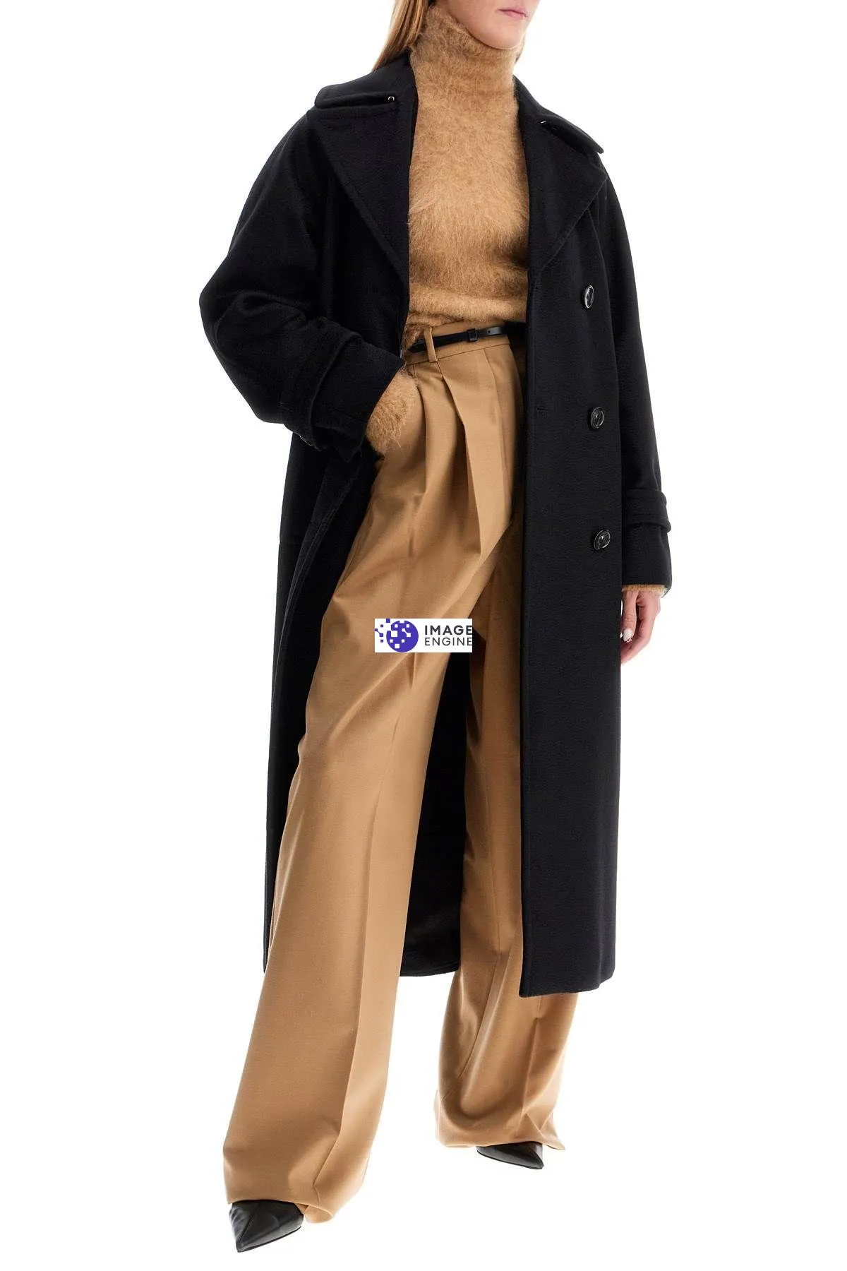 Cappotto lungo 'Leandro' in pura lana
