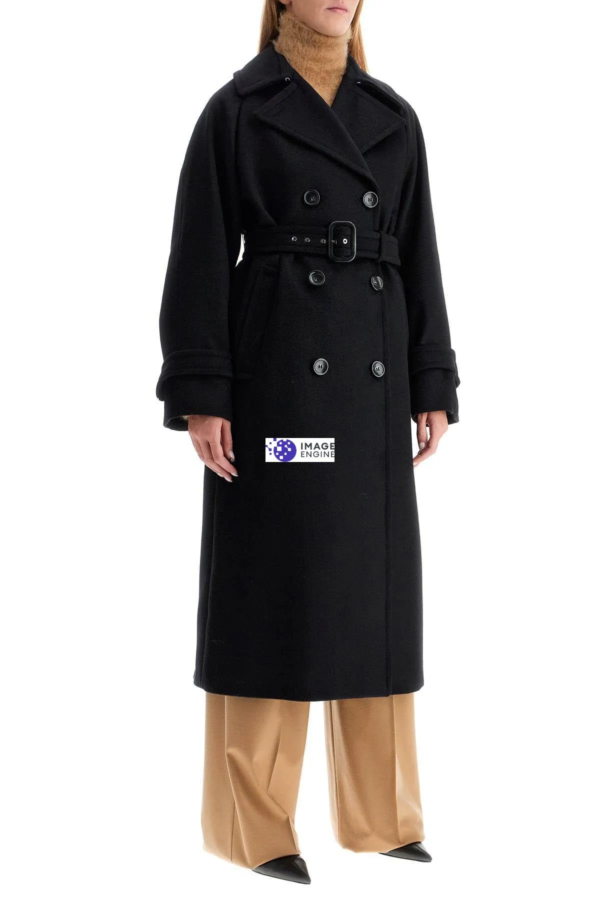 Cappotto lungo 'Leandro' in pura lana
