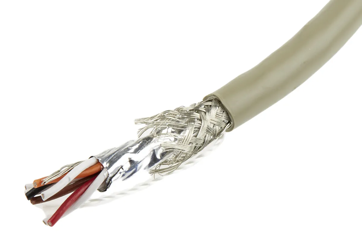 Cavo dati Alpha Wire Grigio, 4 coppie, 26 AWG, 300 V