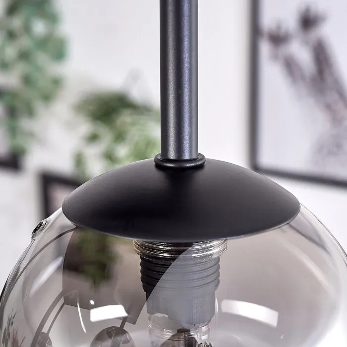 Chehalis Plafoniera - Vetro Grigio fumo, 5-Luci
