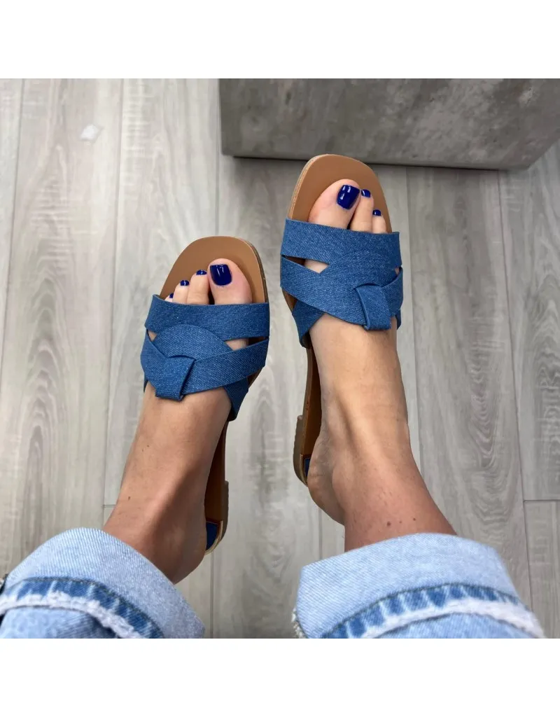 CIABATTE ROBERTA DENIM