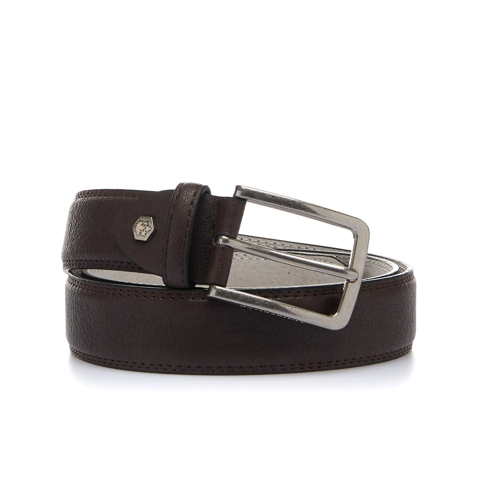 Cintura marrone con logo
