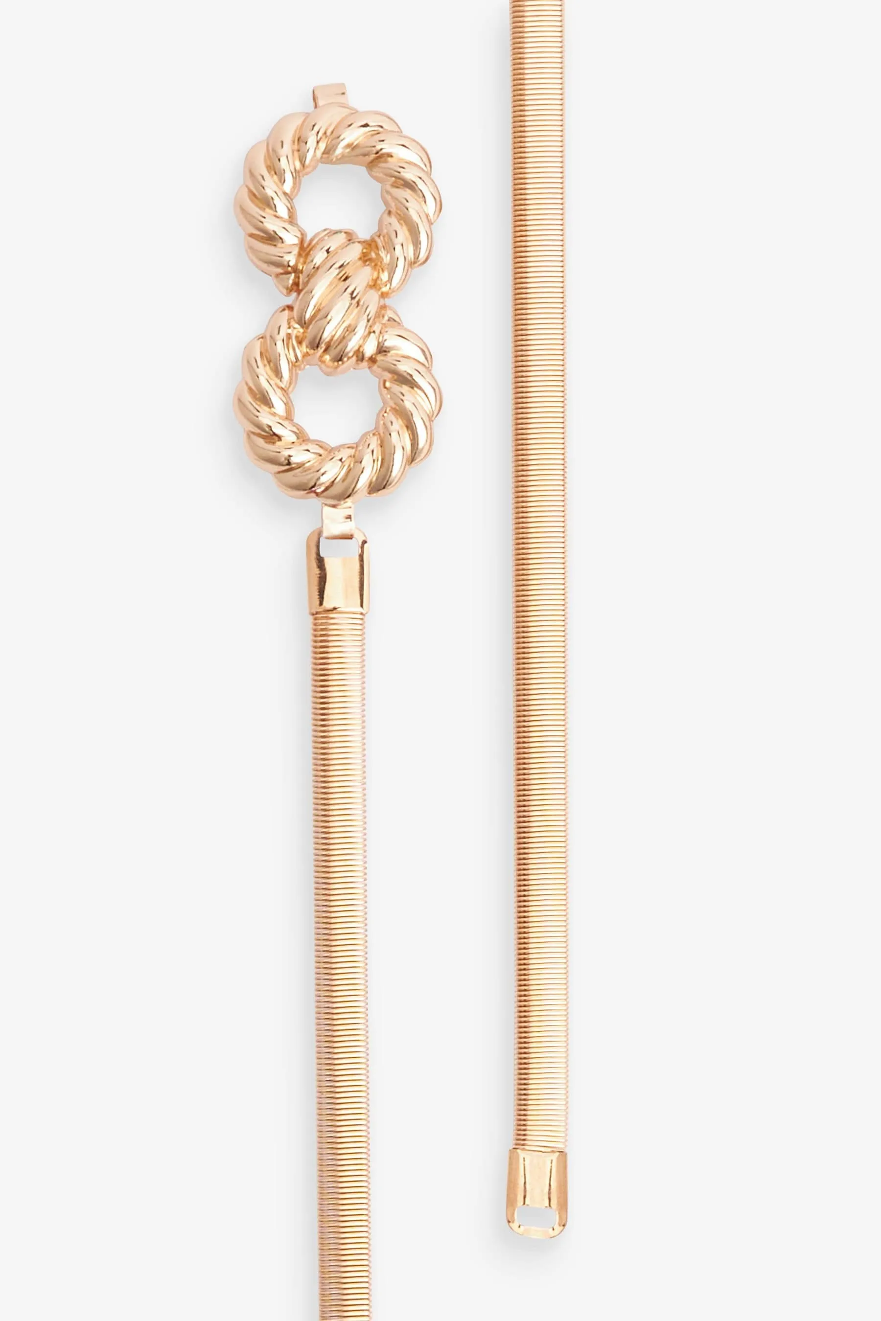 Cintura sottile elasticizzata con catena