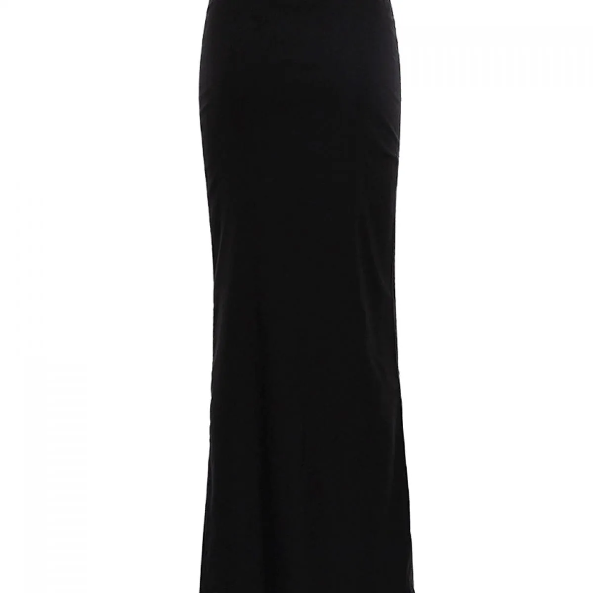 Clacive Elegante Sottile Gonna Nera da Donna 2023 Moda a Vita Alta Ufficio Gonne Lunghe Casual Semplice Faldas Gonna Femminile C