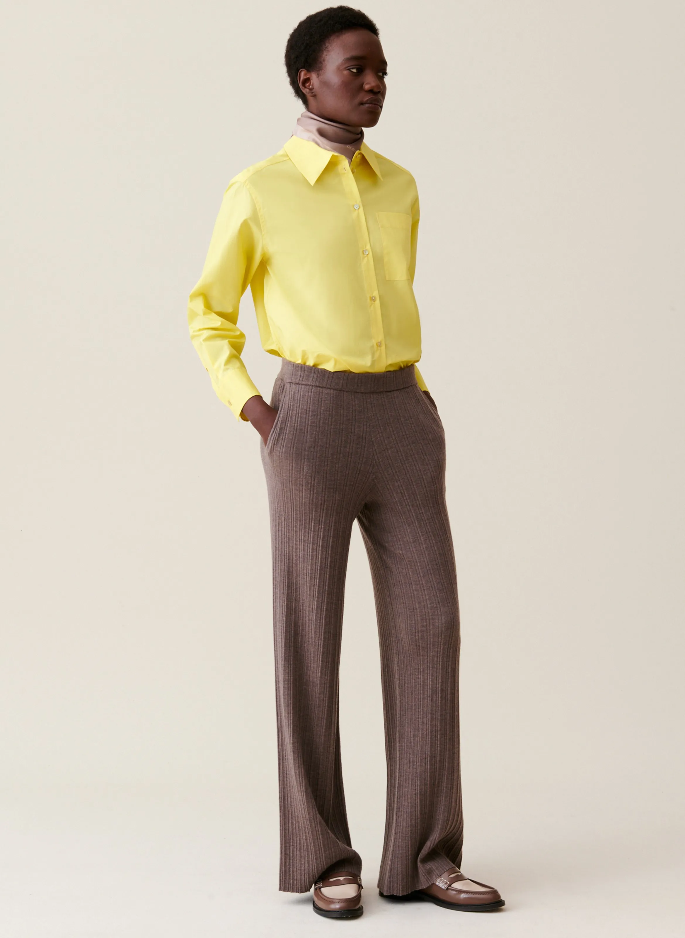  CLAUDIE PIERLOT   Pantaloni in lana | Marrone