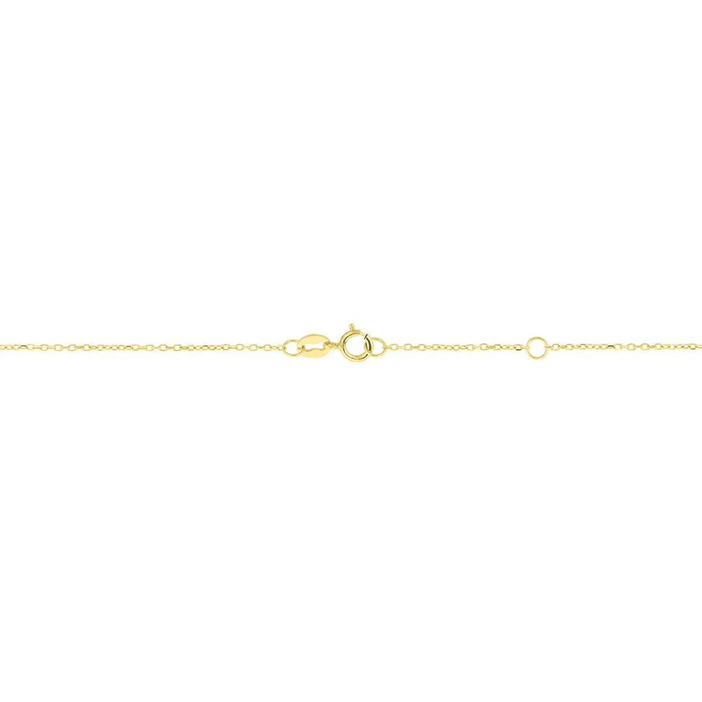 Collana Nodo Isabelle Oro Giallo 375/1000 Maglia Forzatina 40 + 2 cm 1413349