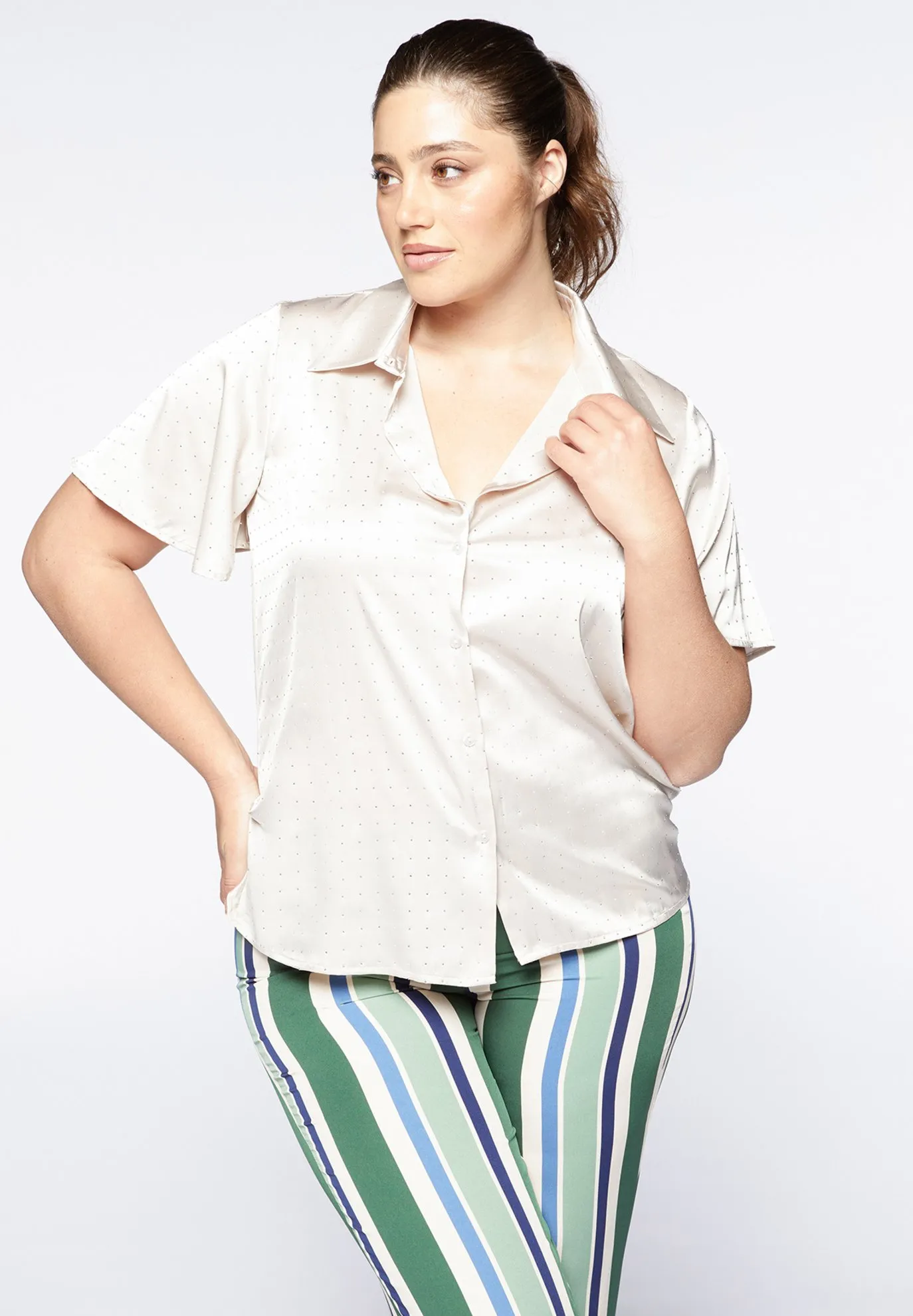 CON MICRO BORCHIE - Camicia