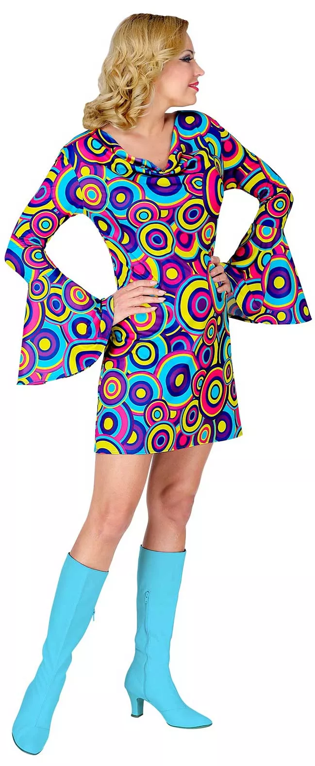 Costume da donna colorato anni '70