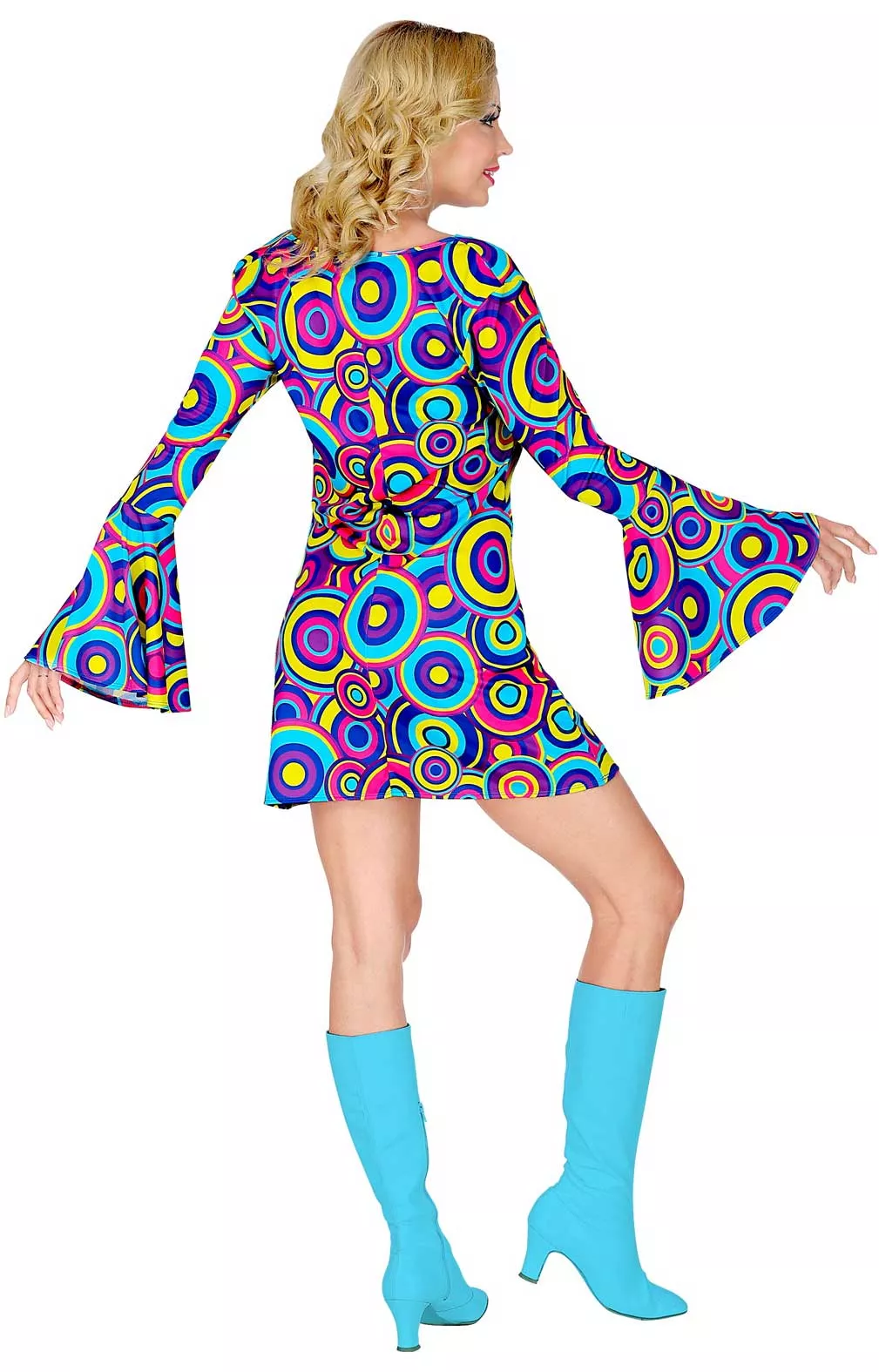 Costume da donna colorato anni '70