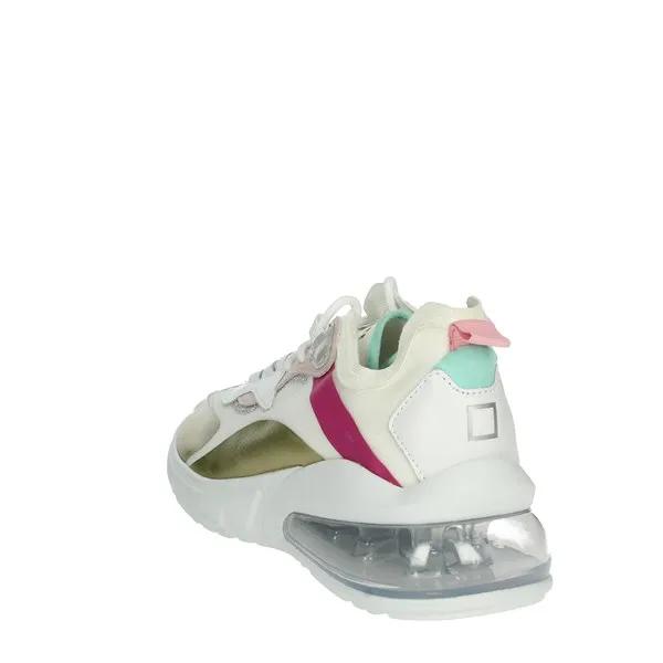 D.A.T.E.  SNEAKERS BASSA CAMP-AURA 132 BIANCO/ORO