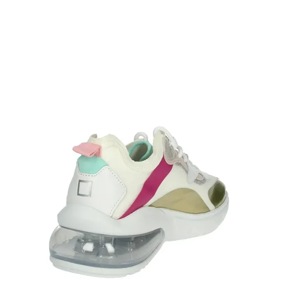 D.A.T.E.  SNEAKERS BASSA CAMP-AURA 132 BIANCO/ORO