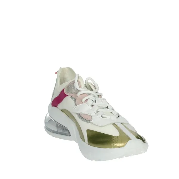 D.A.T.E.  SNEAKERS BASSA CAMP-AURA 132 BIANCO/ORO