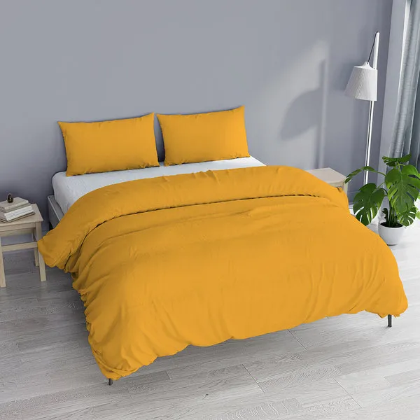 DATEX Parure copripiumino linea Elegant matrimoniale, giallo