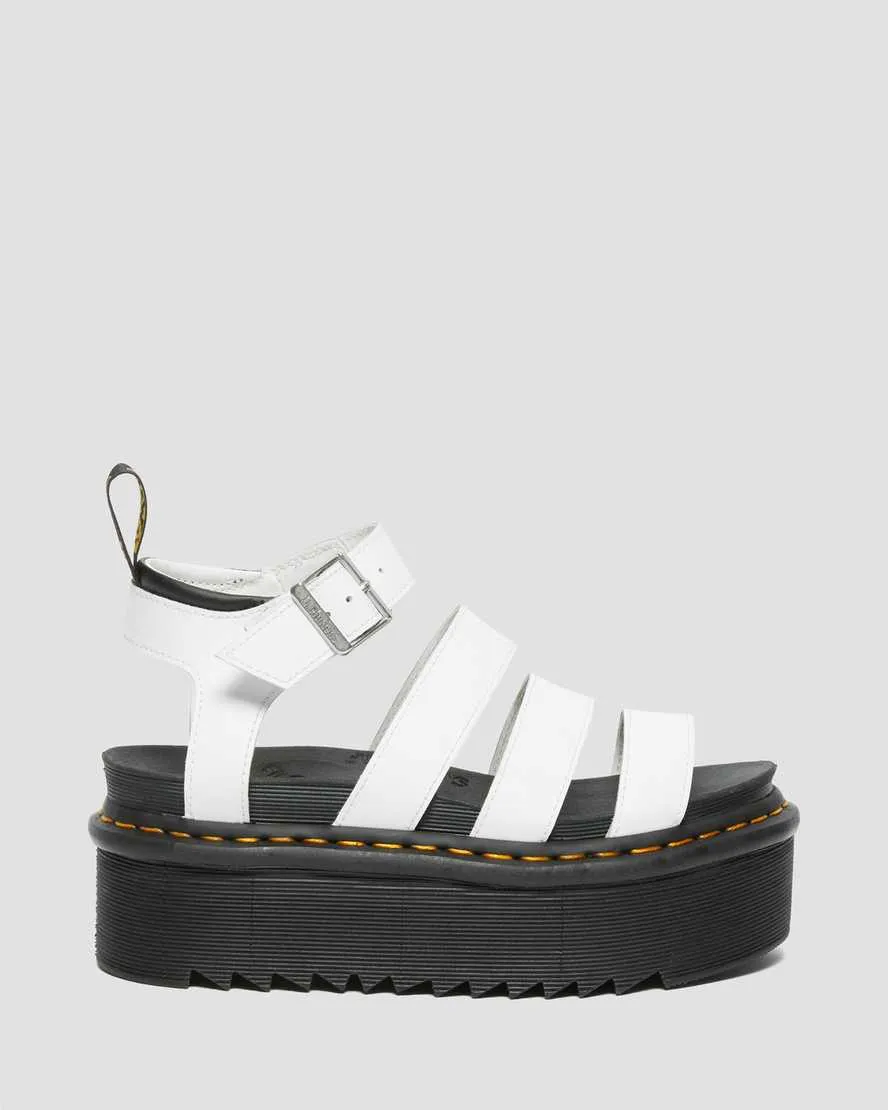 Dr.Martens  ---------    ------------Dr. martens scarpe sandalo blaire quad white hydro leather bianco