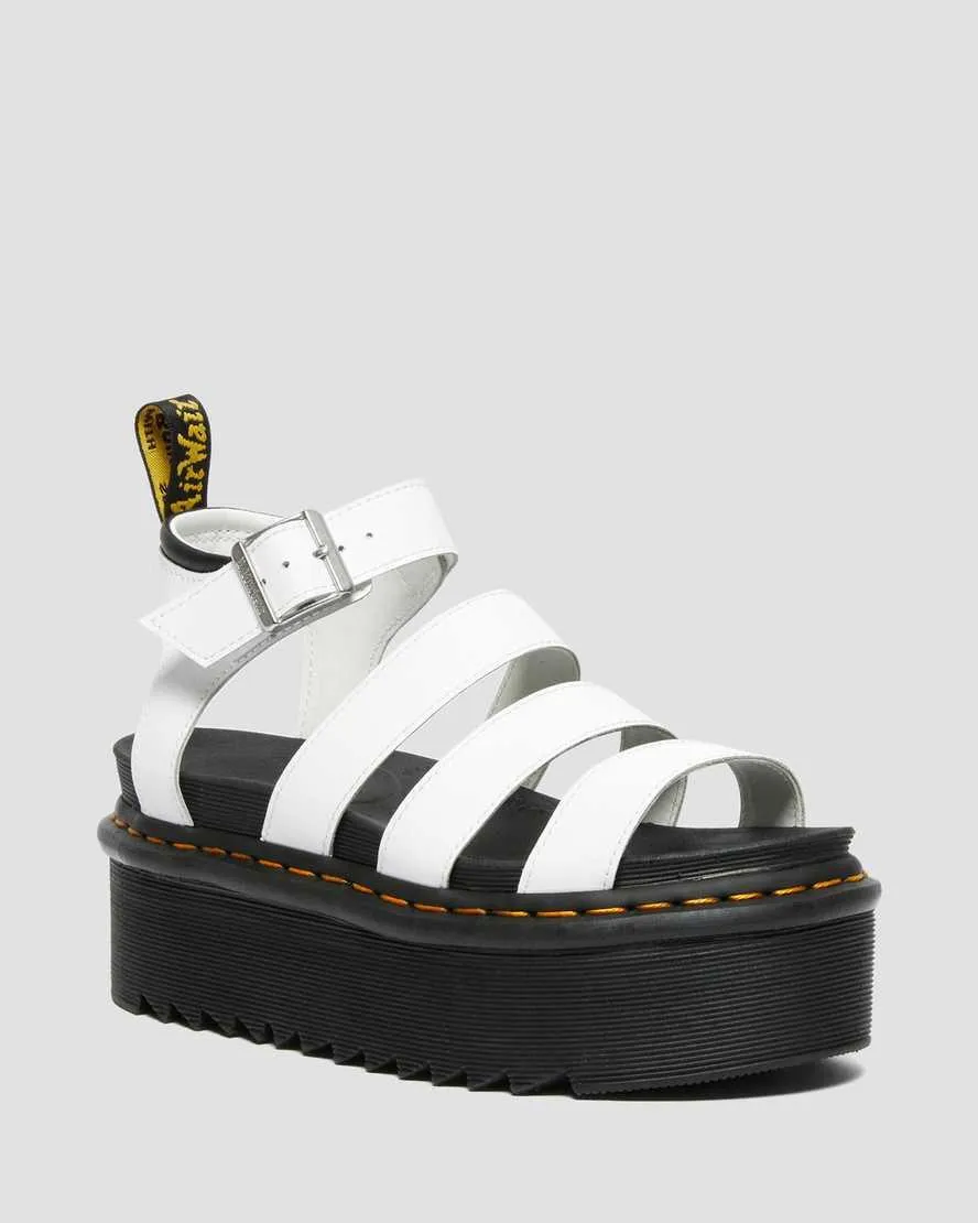 Dr.Martens  ---------    ------------Dr. martens scarpe sandalo blaire quad white hydro leather bianco