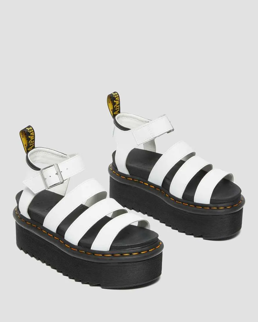 Dr.Martens  ---------    ------------Dr. martens scarpe sandalo blaire quad white hydro leather bianco