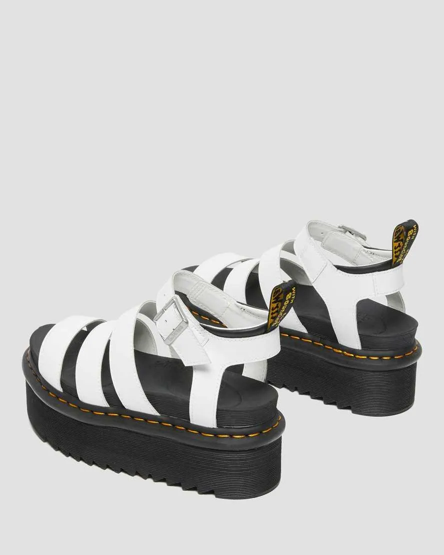 Dr.Martens  ---------    ------------Dr. martens scarpe sandalo blaire quad white hydro leather bianco