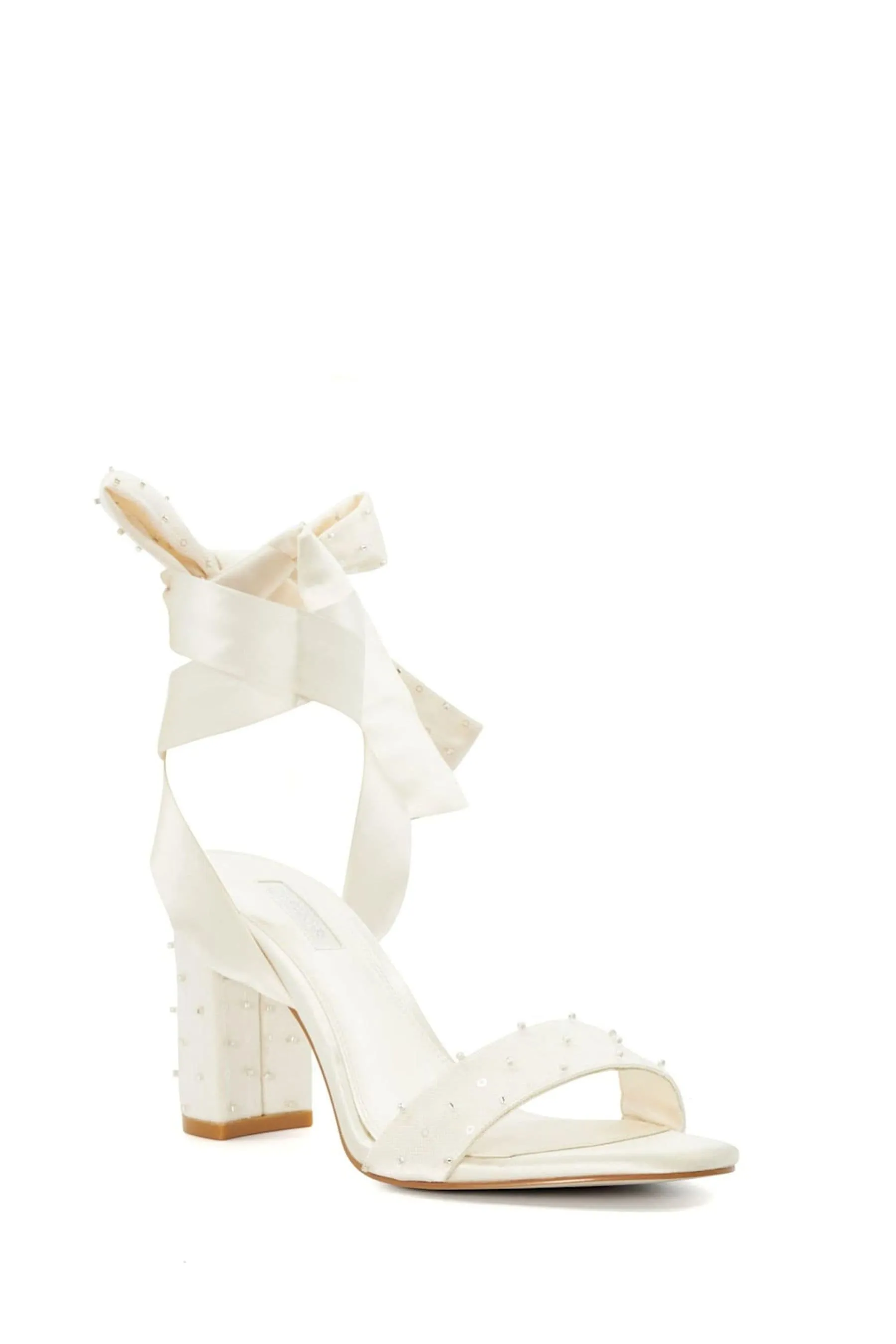 Dune London Melodies - Sandali da sposa in rete a pieghe