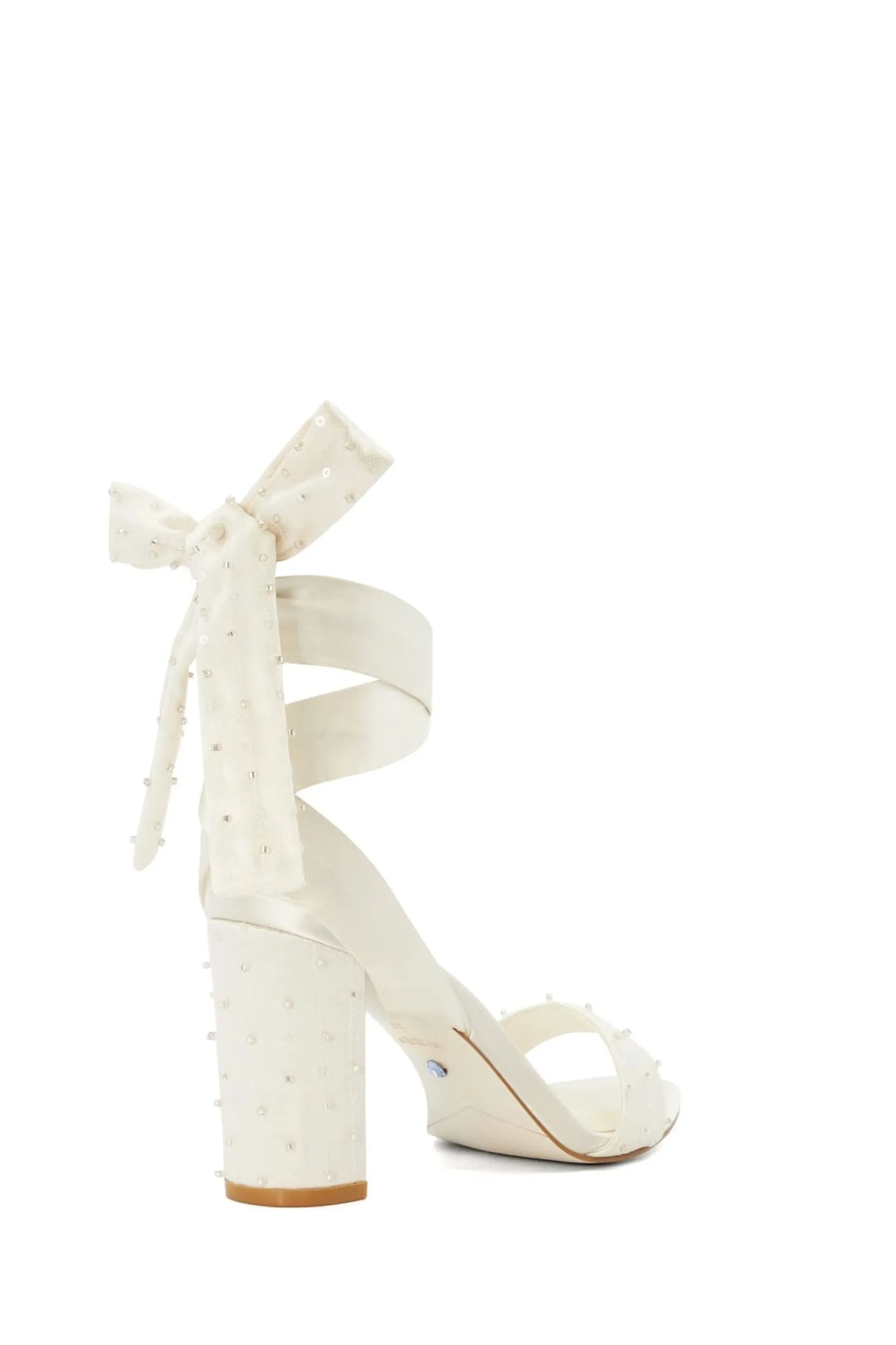 Dune London Melodies - Sandali da sposa in rete a pieghe