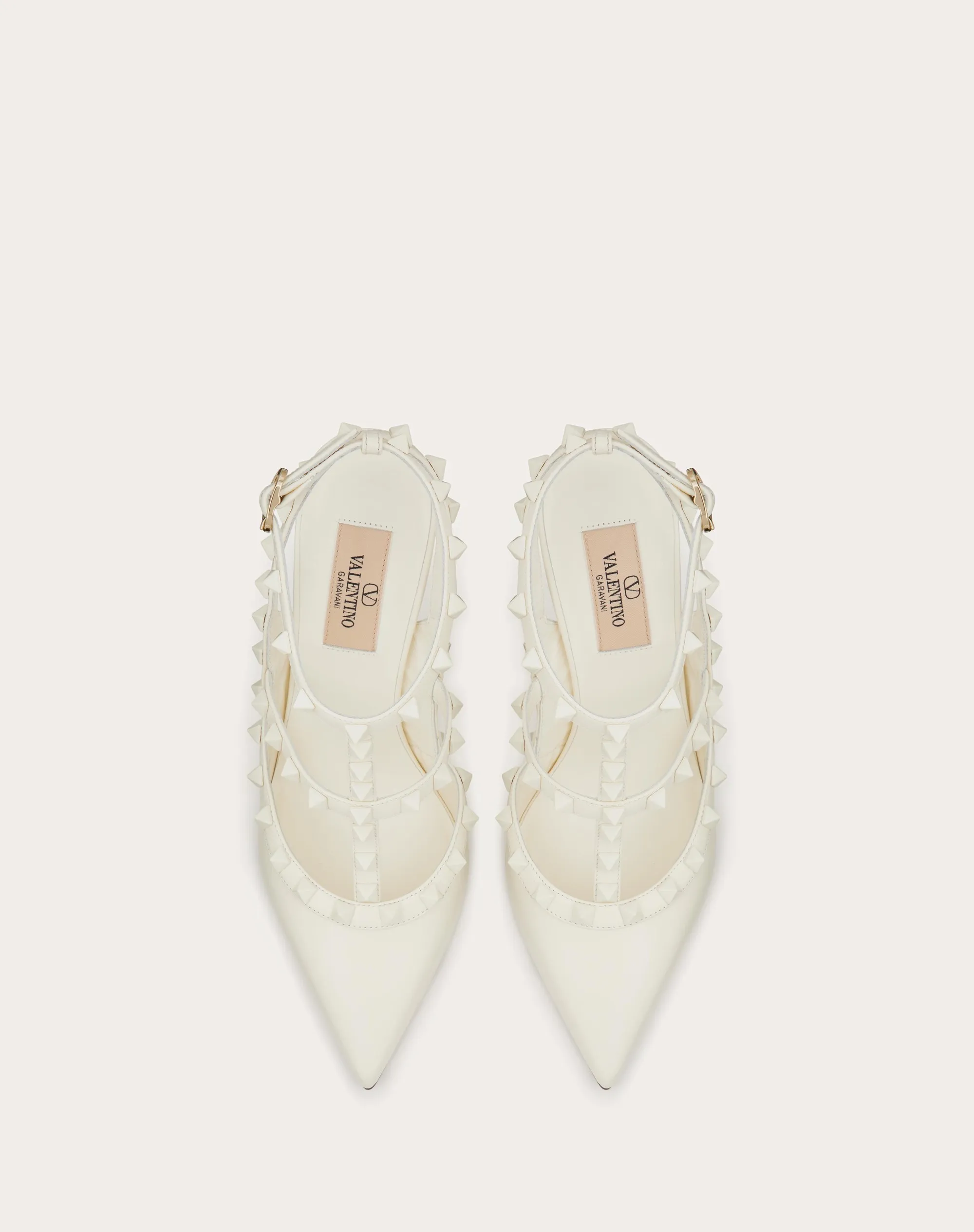 DÉCOLLETÉ ROCKSTUD CON CINTURINI E BORCHIE IN TONO 100MM