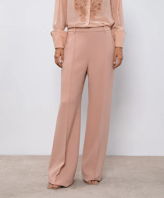 Ermanno Scervino Pantaloni a zampa beige D456P727ILM