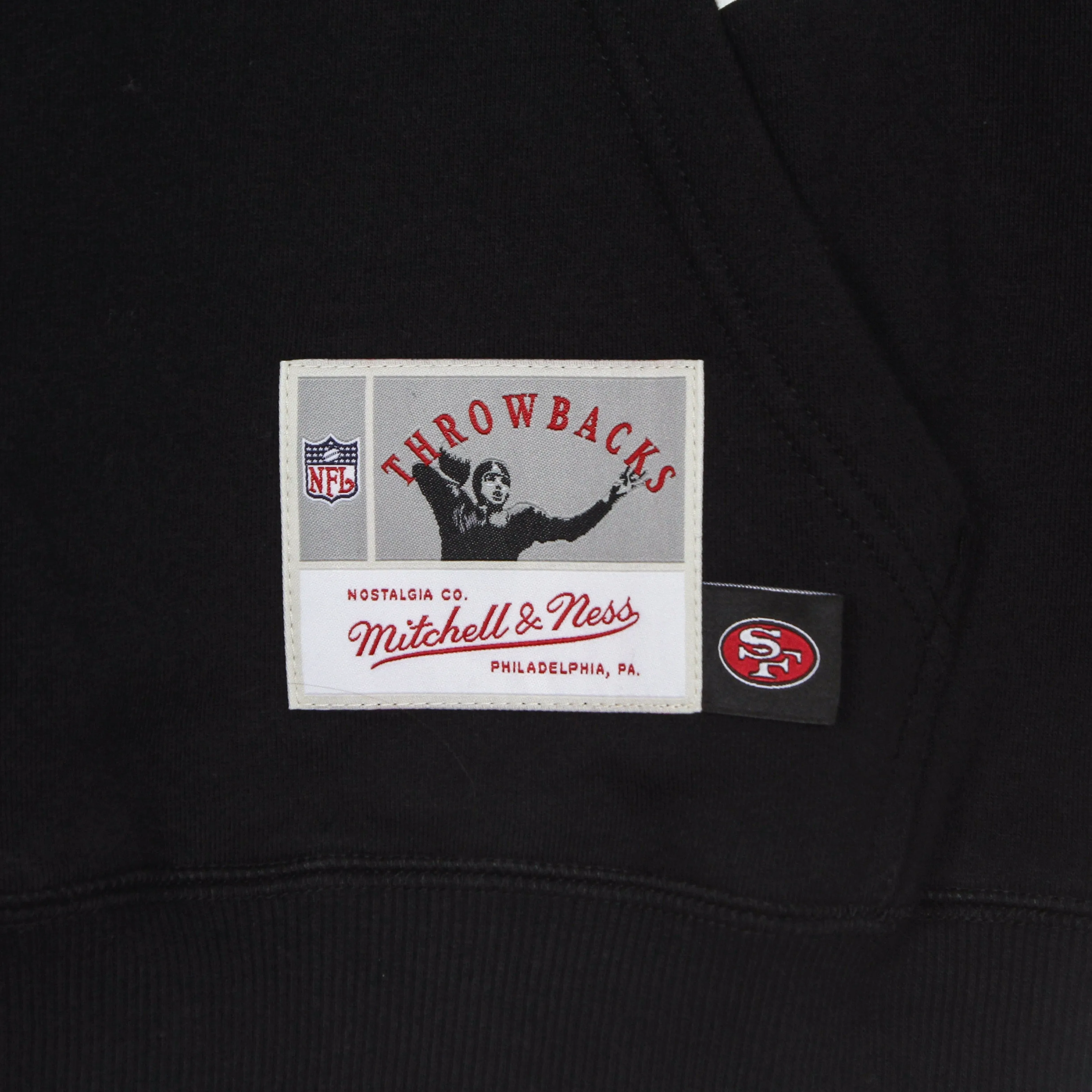 Felpa Cappuccio Uomo Nfl Big Face 3.0 Hoodie Saf49e Black
