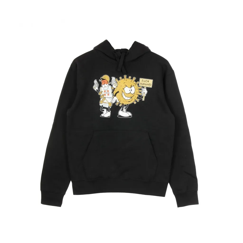 FELPA CAPPUCCIO VIRUS HOOD BLACK