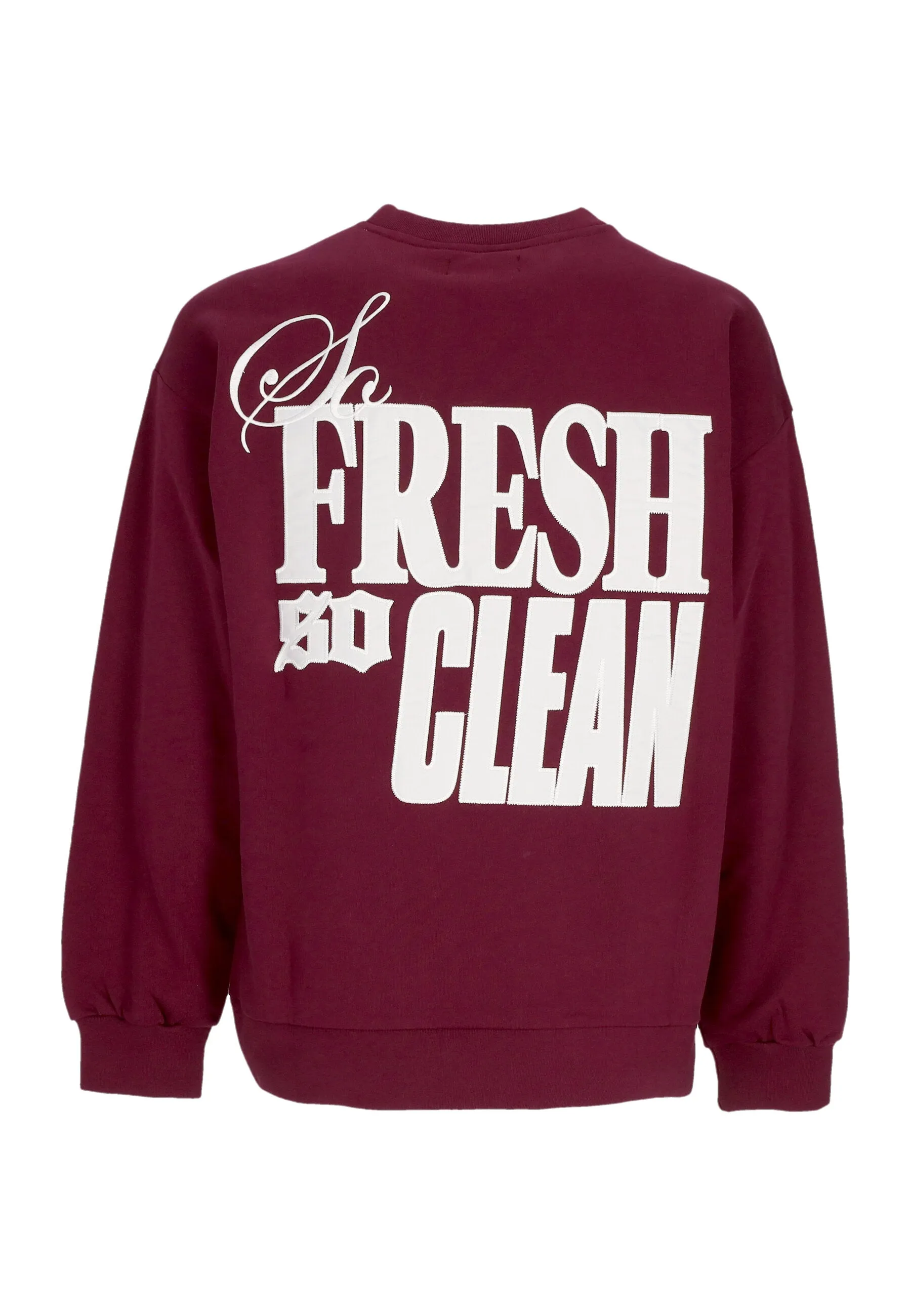 Felpa Leggera Girocollo Uomo So Fresh So Clean Sweatshirt Plum