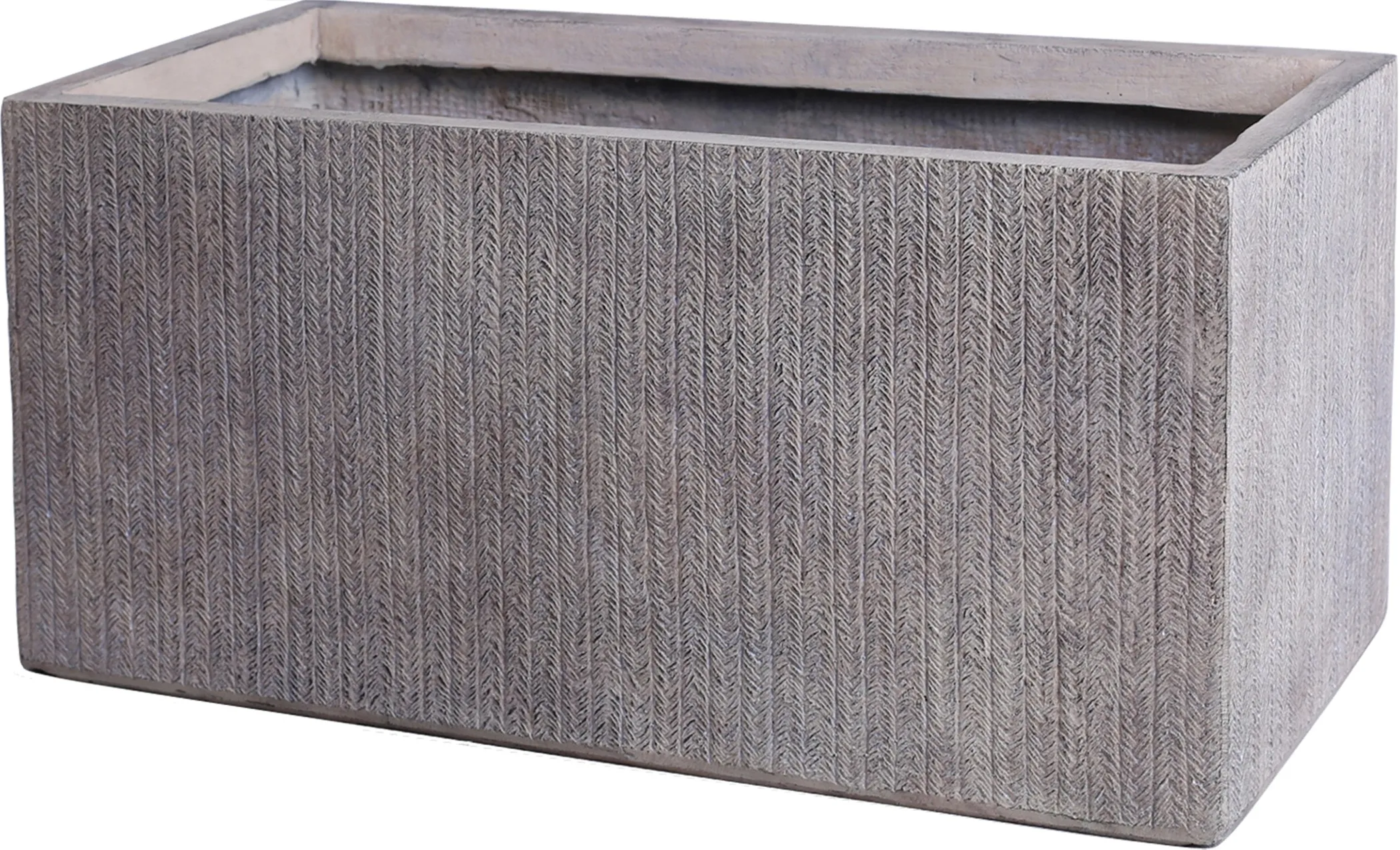 Fioriera da esterno Vebron in fiberclay marrone chiaro 28x60x27 cm