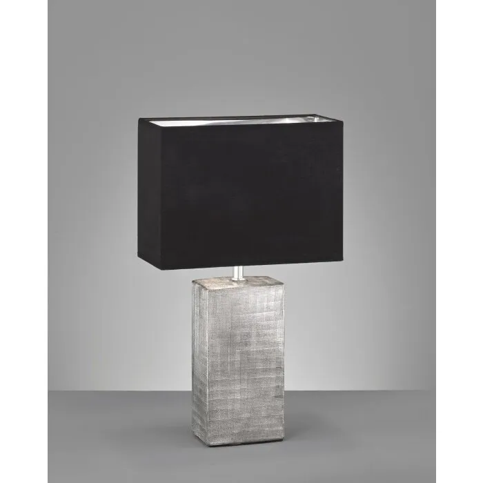 Fischer-Honsel Candes Lampada da tavolo Argento, 1-Luce