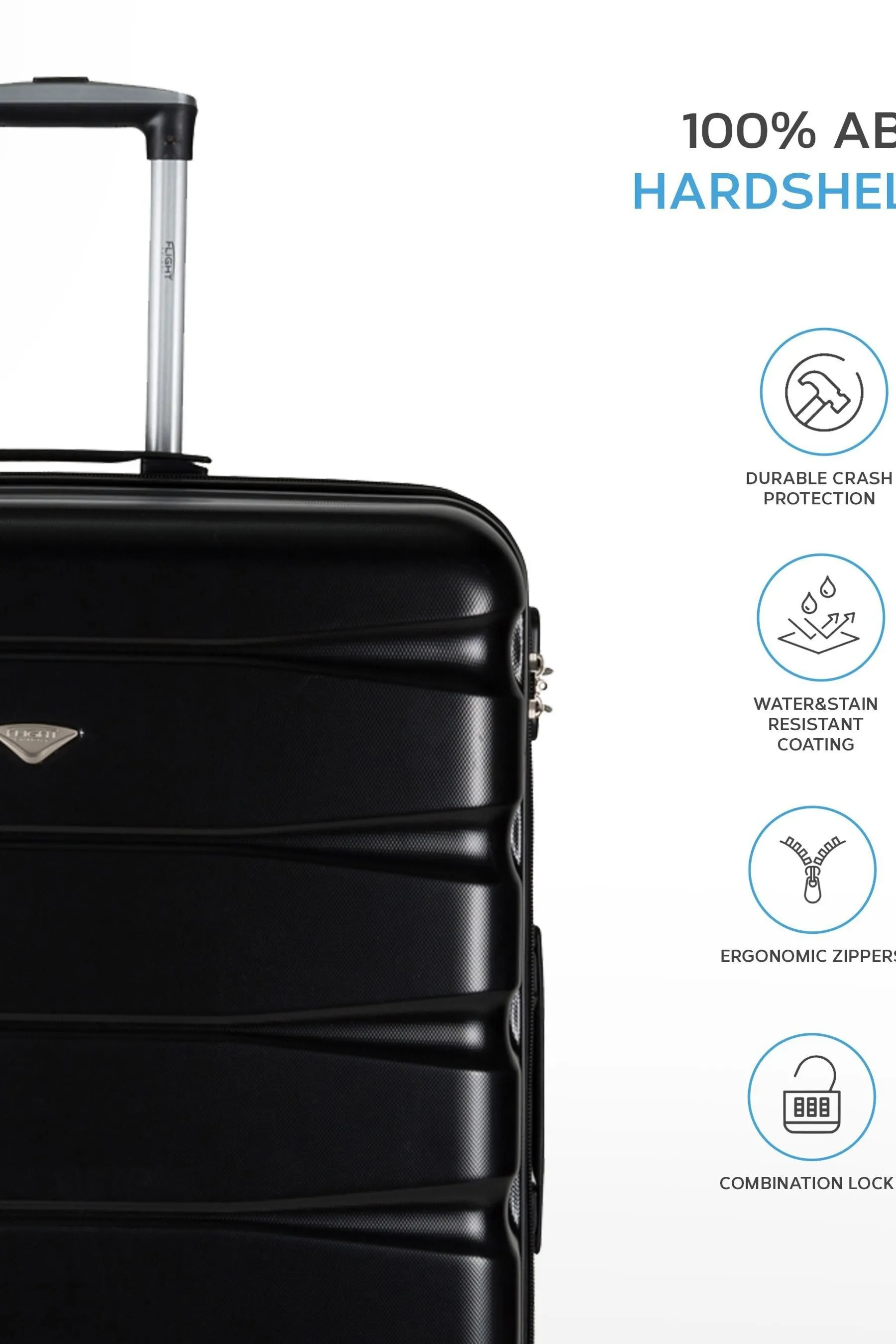 Flight Knight - Borsa grande A quadri con 2 Easy Jet - Borse da 45x36x20 cm