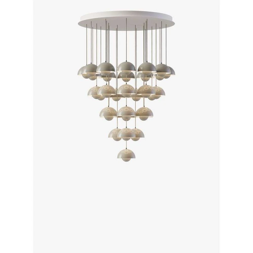 Flowerpot VP10 Lampadario Ø89 Grey Beige - &Tradition | Acquista online