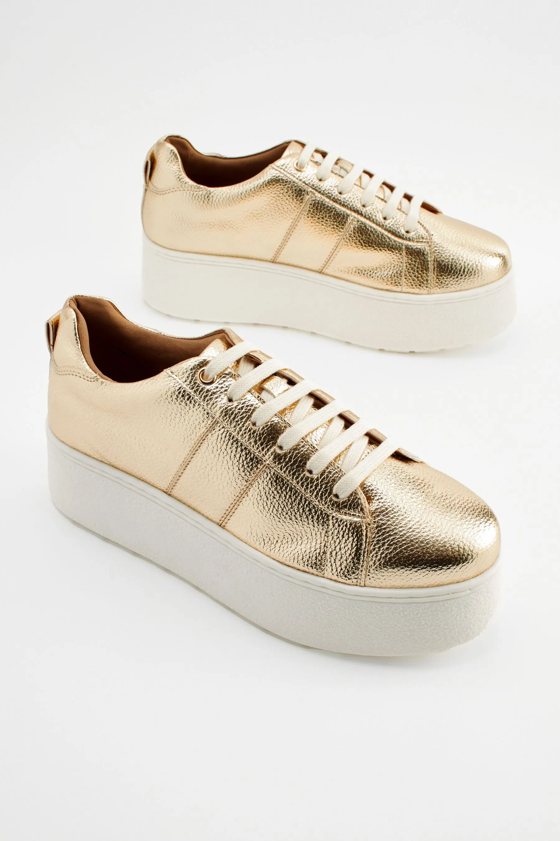 Forever Comfort® - Scarpe da ginnastica stringate con suola spessa