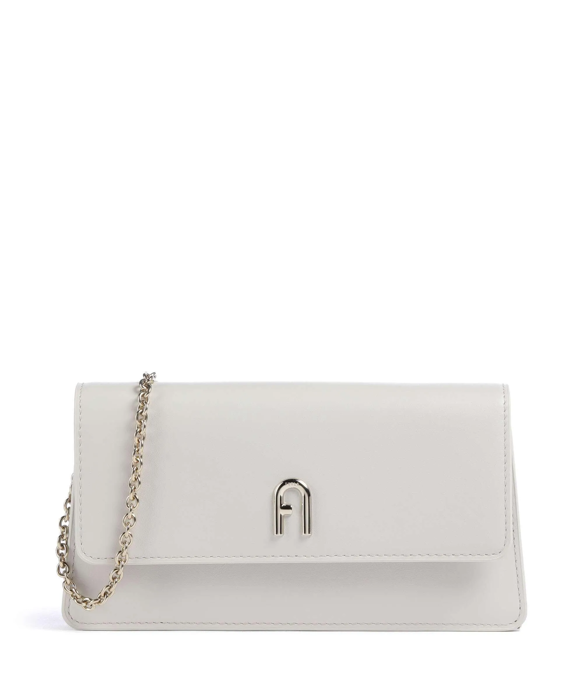  Furla Diamante Mini Borsa a tracolla pelle a grana fine avorio  