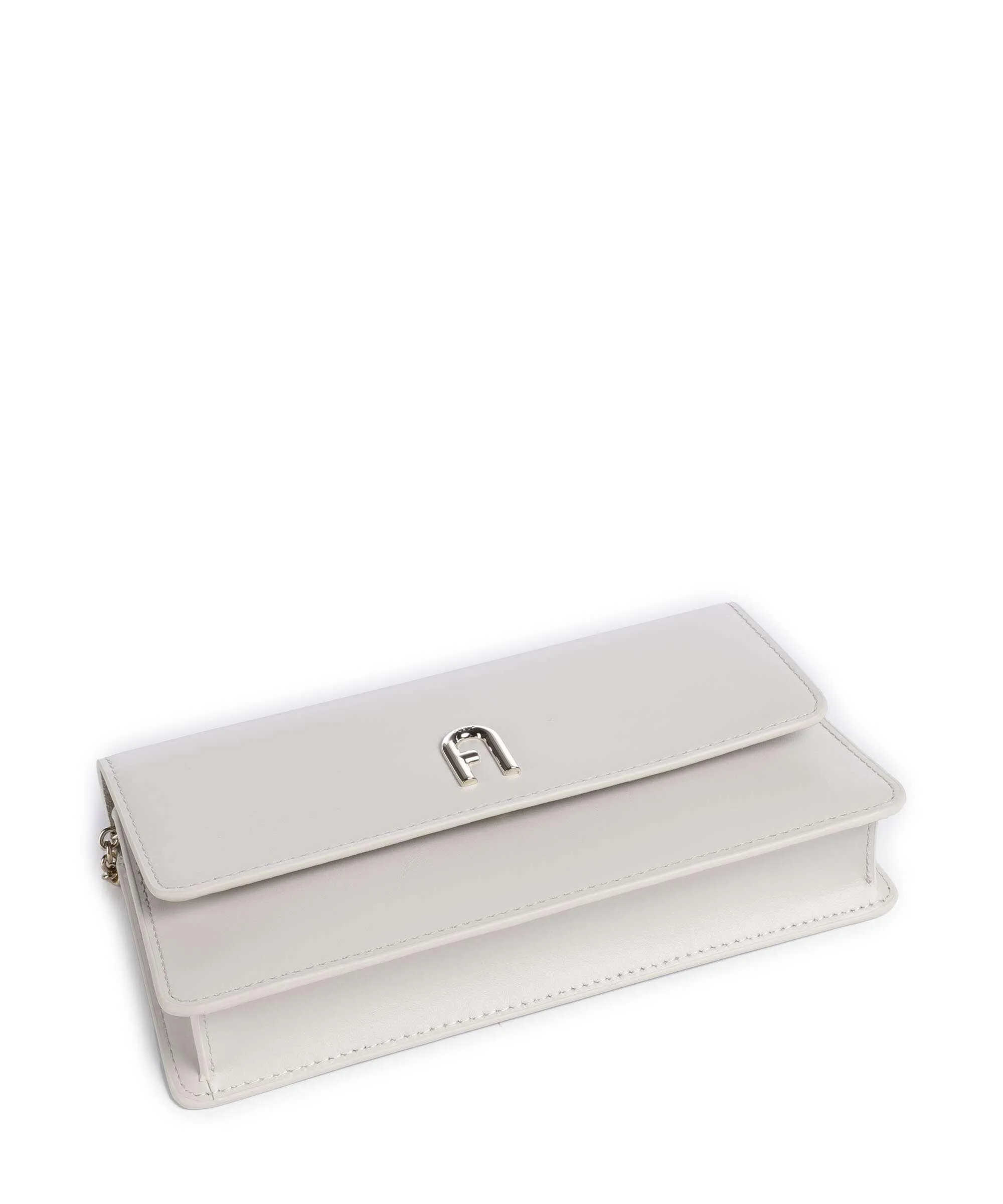  Furla Diamante Mini Borsa a tracolla pelle a grana fine avorio  