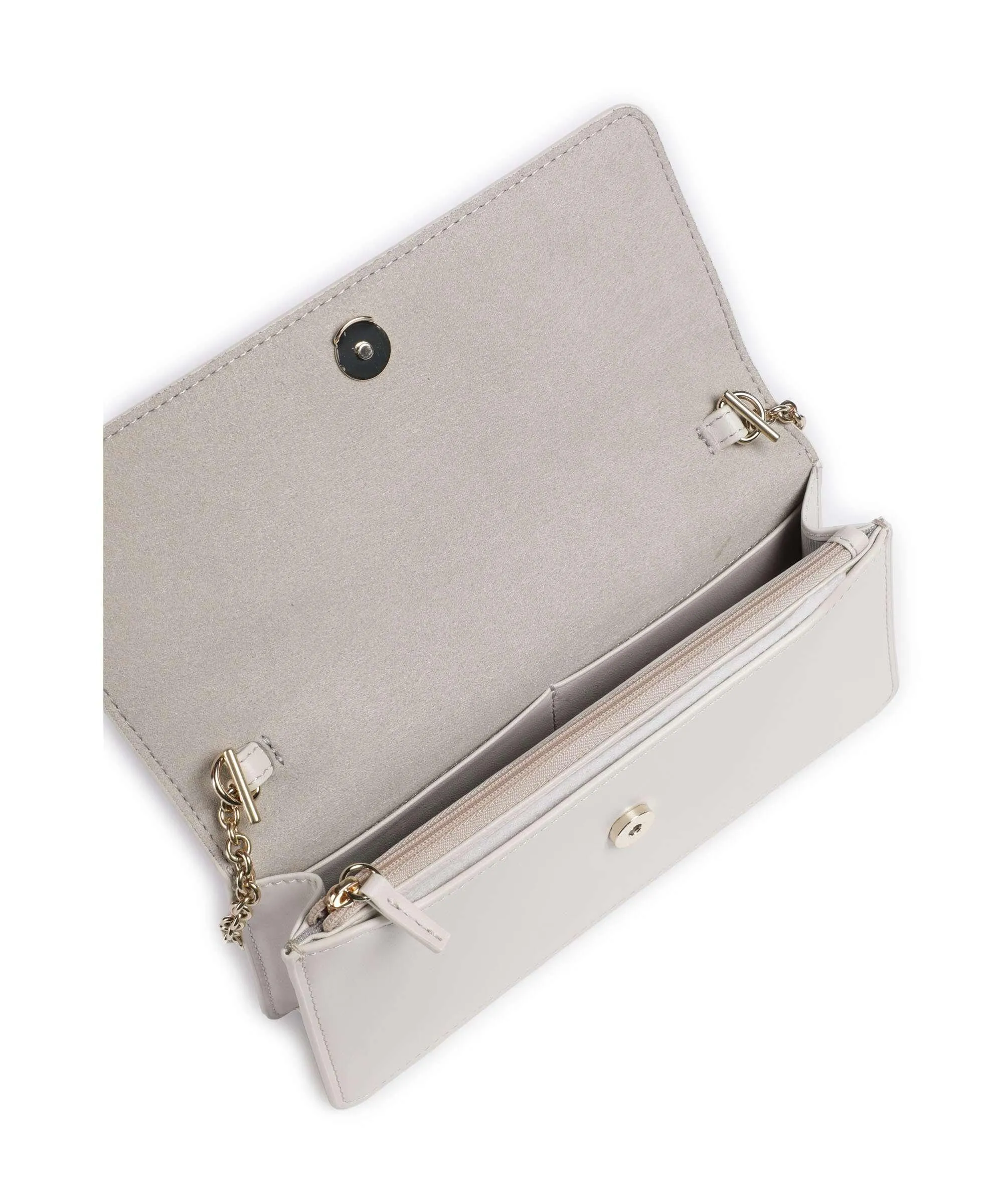  Furla Diamante Mini Borsa a tracolla pelle a grana fine avorio  