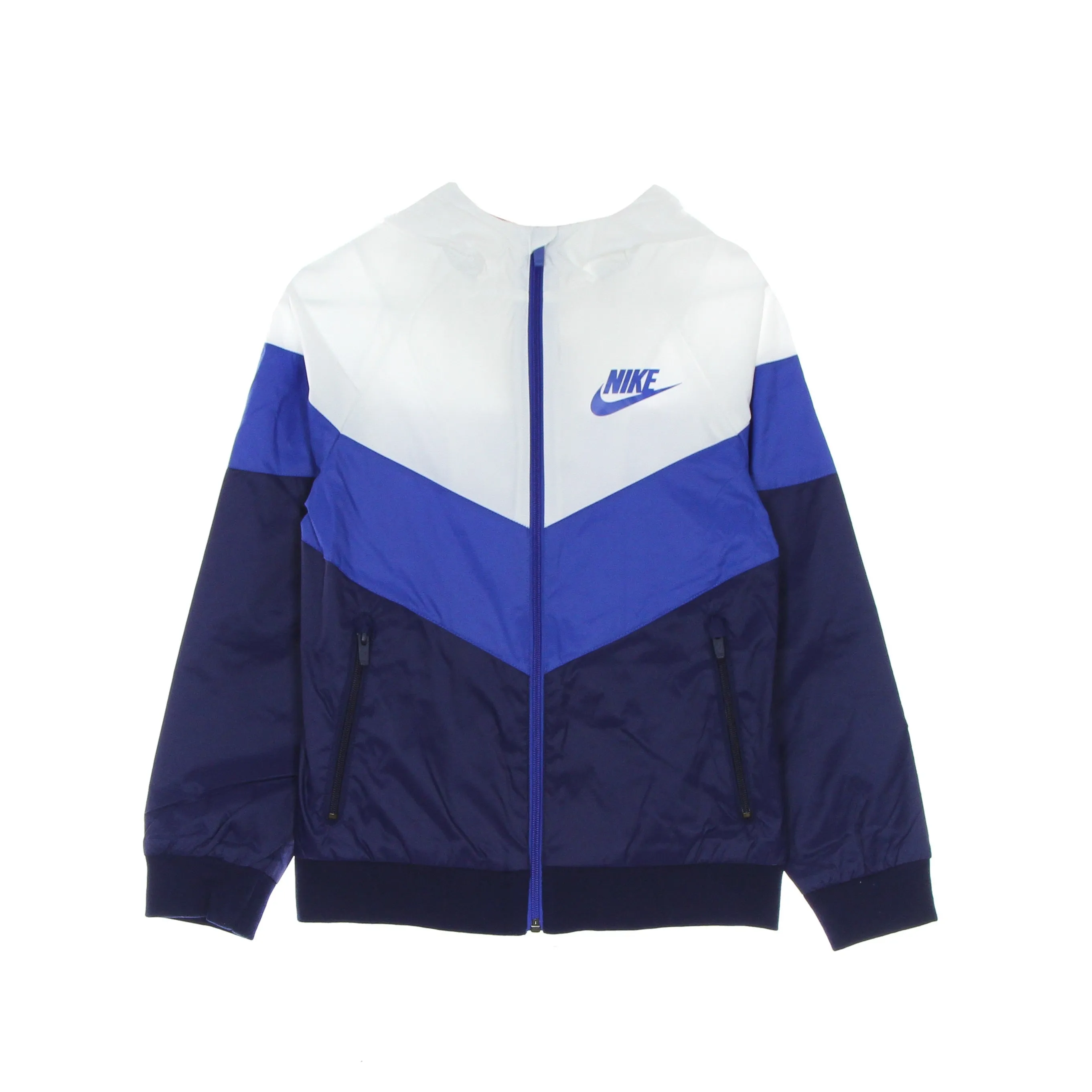 Giacca a Vento Ragazzo Windrunner Jacket Hd Gx Qs White/game Royal/blue Void/game Royal