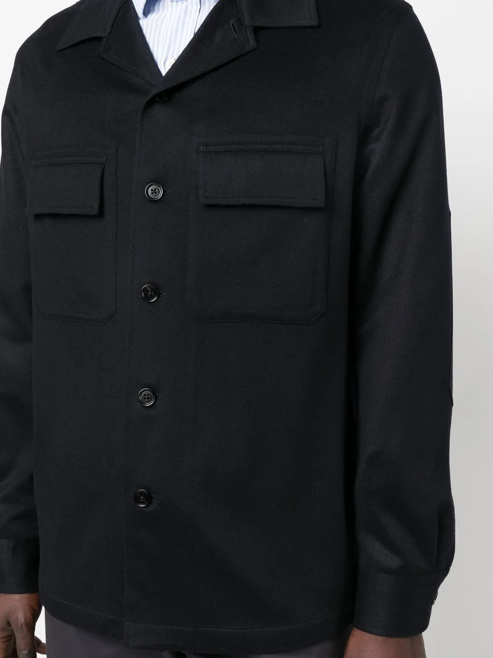 Giacca-camicia Alba in blu - uomo