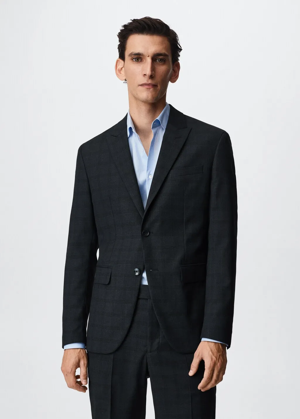 Giacca completo slim fit quadri