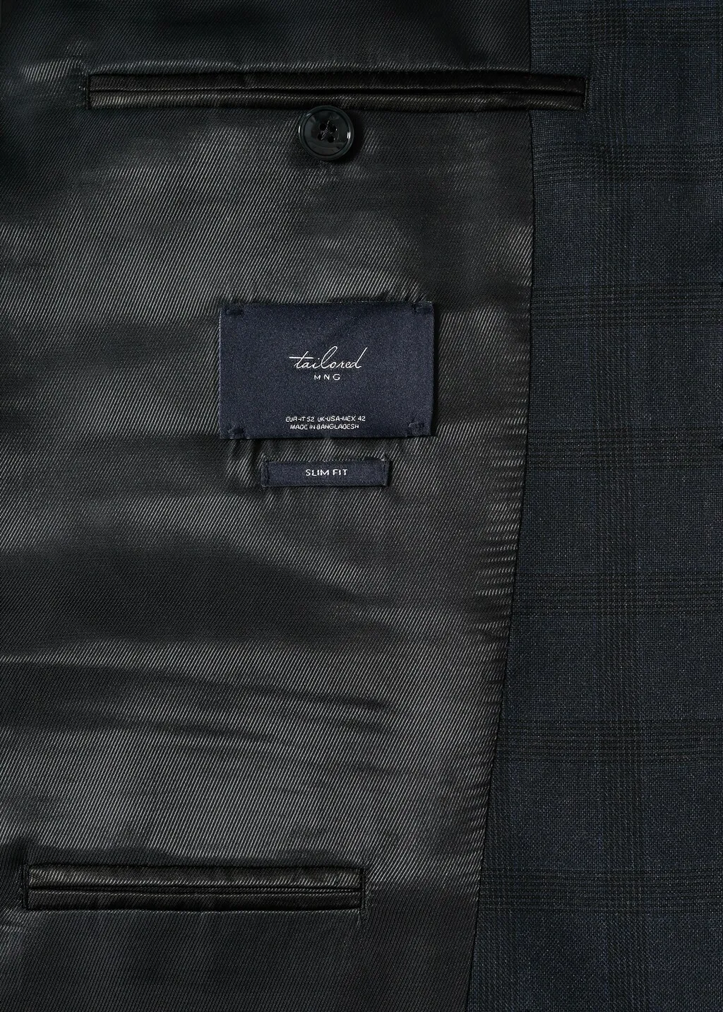 Giacca completo slim fit quadri